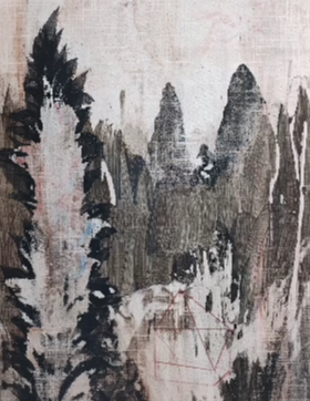 美元老师版画玄关氛围展示柜