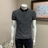 Летняя футболка polo, короткий рукав, в корейском стиле