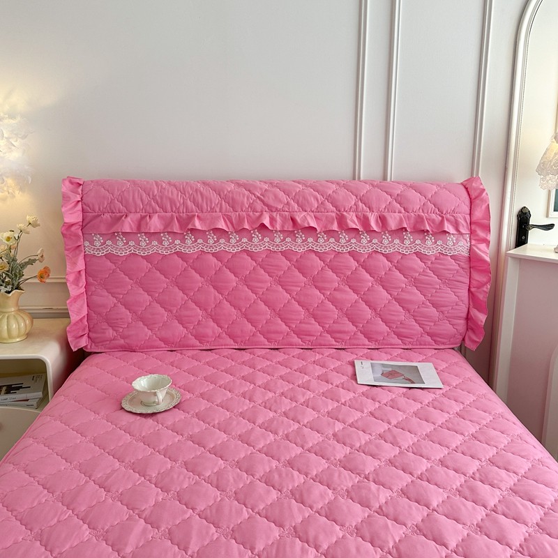 全包床头罩夹棉万能床头罩套蕾丝花边四季通用皮床木床布艺床套罩,淘宝优惠券,粉丝福利购,淘宝优惠卷