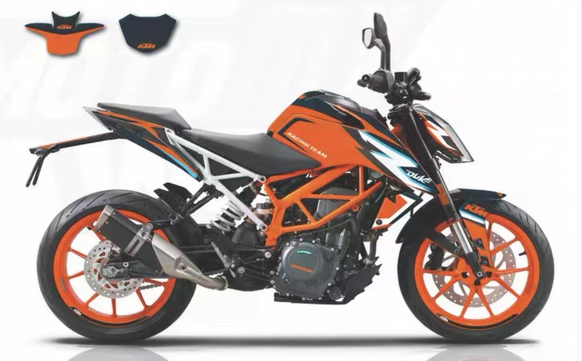 KTM390DUKE杜克390贴纸贴花版画防水贴纸个性改装贴膜拉花版花 - 图3