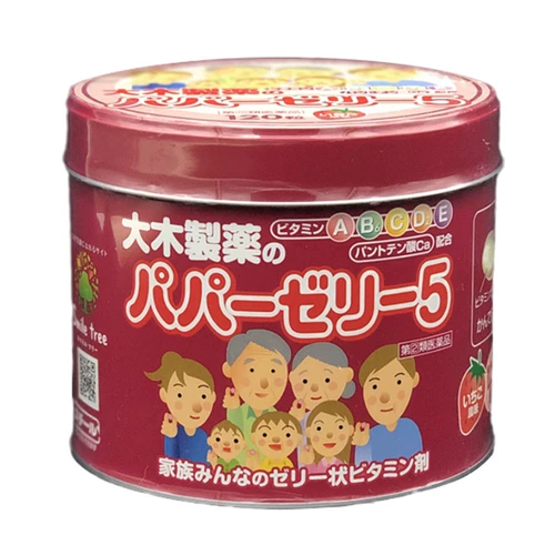 Японская японская детская общеобразовательная витамин Abcde и Calcium Canton Cevizer Straw Berry Famille