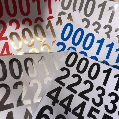 热卖数字号码编号高5cm防水金色黑白多色字母随意贴纸平面贴贴 - 图2