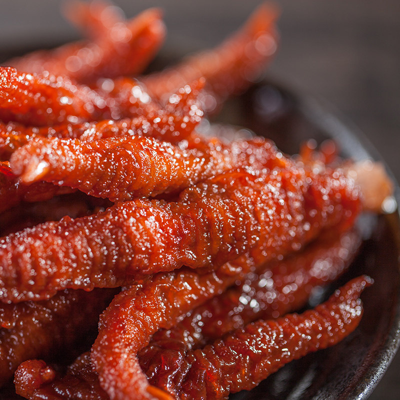 三珍斋琥珀凤爪200gX2袋卤味鸡爪子熟食休闲风爪乌镇特产零食红烧,淘宝优惠券,粉丝福利购,淘宝优惠卷