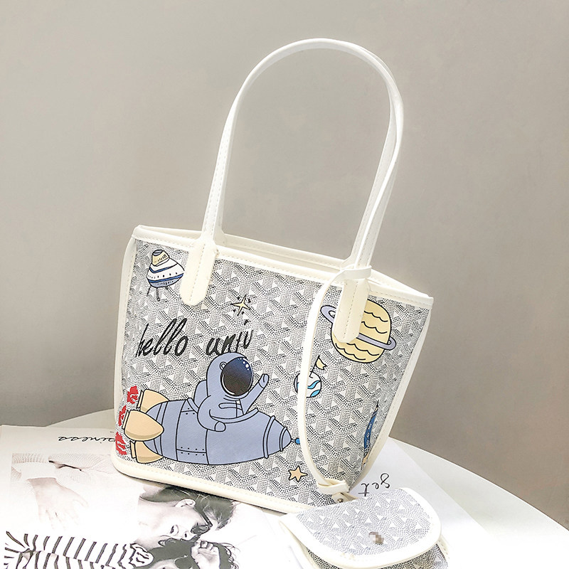 涂鸦狗牙韩国正品女2020新款水桶包 卡诺蒂兰女士包袋