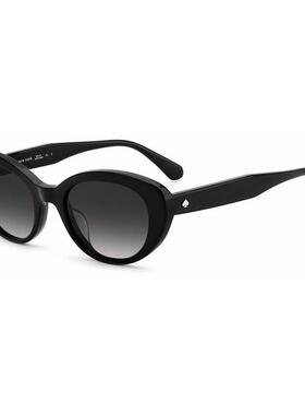 代购kate spade女士太阳镜黑色全框椭圆改款塑料材质日常出行