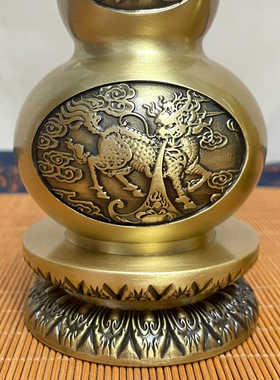 铜葫芦风水摆件玄关礼品