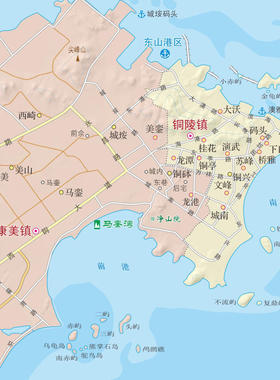 东山县地图交通行政区划图中小学墙壁海报2026新款办公室装饰挂画