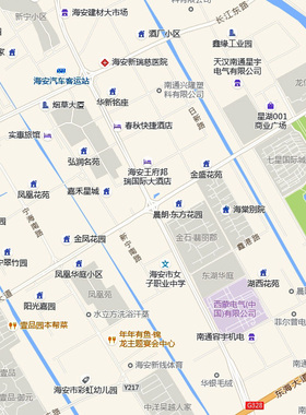 海安市城区地图2026新版定制街道图高清防水装饰中介办公室贴挂图