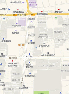 诸城市城区地图2026新版定制街道图高清防水装饰中介办公室贴挂图