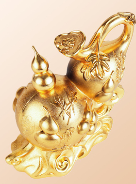 现货李居明葫芦霸摆件二黑位