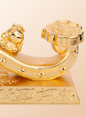 李居明马年九运如意招财猫摆件