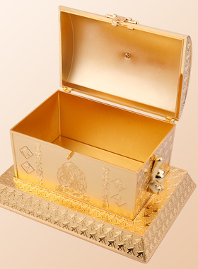 李居明马年吉祥物暗格和合大财箱