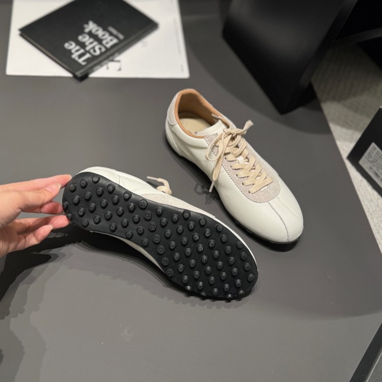 ins风拼色德训鞋女2026春真皮时尚休闲鞋低跟阿甘鞋青年豆豆女鞋,淘宝优惠券,粉丝福利购,淘宝优惠卷