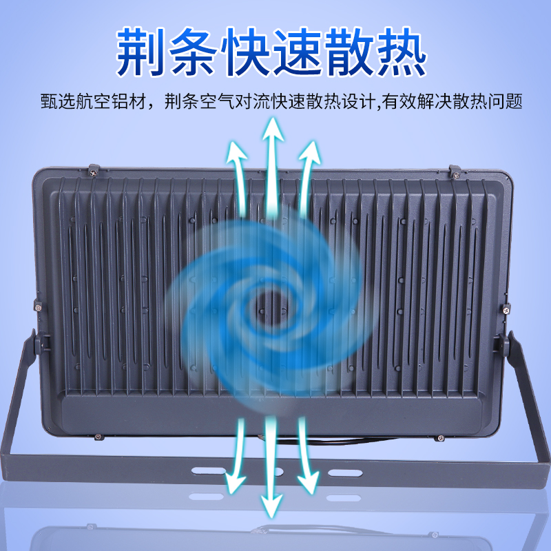 超亮大功率强光探照灯400w工地照明灯户外塔吊灯LED投光射灯1000w - 图1