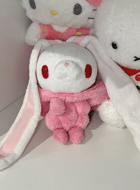 日本ULALOV中古粉白黑粉gloomy bear泛用兔小熊头套变装挂件礼物