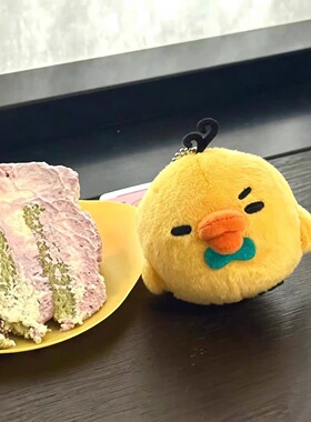 日本ULALOV每日生活表情轻松熊哭哭熊哥熊妹领结鼻孔鸡毛绒包挂件