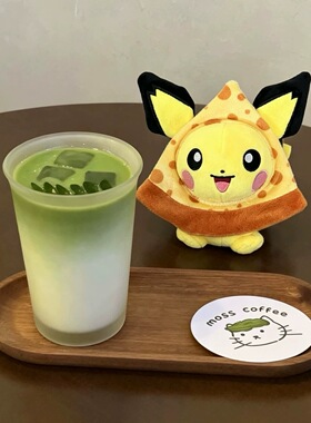 日本ULALOV可爱企鹅国王波加曼披萨皮卡丘毛绒玩偶公仔挂件钥匙扣