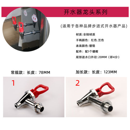 节能饮水机电热开水器水龙头2分4分外丝商用热水器配件全铜耐高温 - 图2