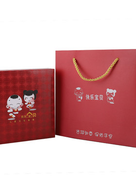 中国白银纯银999宝宝银锁项圈婴儿平安锁长命锁满月百日周岁礼物