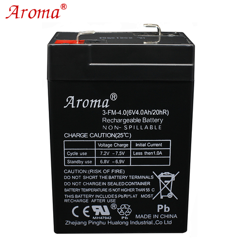 Aroma6V40AH3-FM-40电子秤台称耀华地磅吊秤铅酸蓄电池童车电瓶