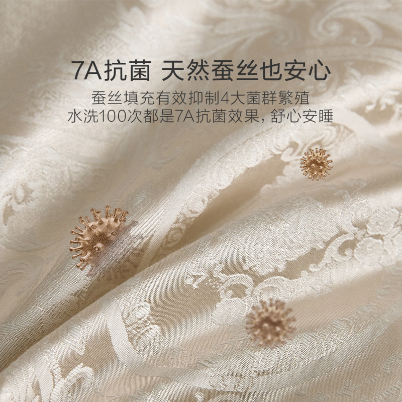 罗莱家纺桑蚕丝枕头成人抗菌防螨可水洗护颈椎睡眠家用蚕丝枕芯,淘宝优惠券,粉丝福利购,淘宝优惠卷