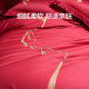 Luolai Home Textiles Wedding Red Satin Four-piece Set