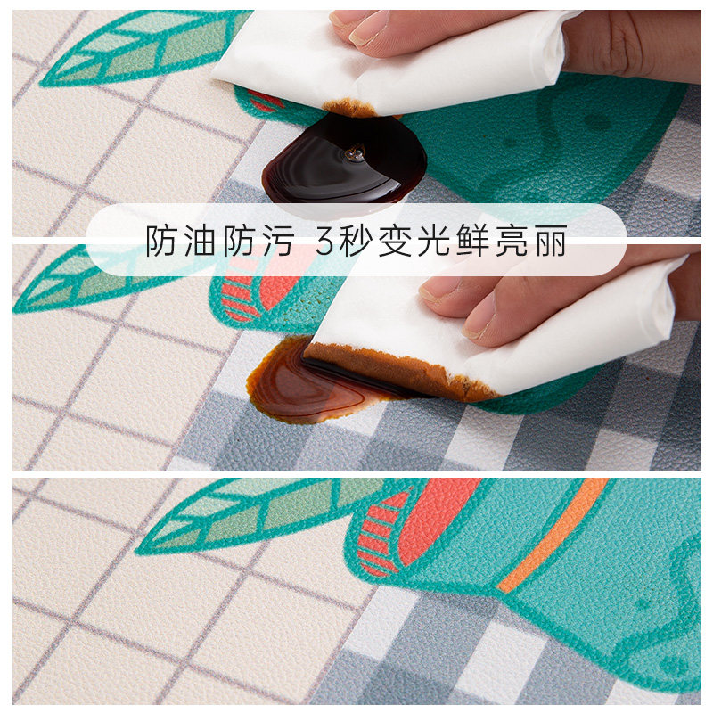 Kitchen floor mats are non-slip, oil-resistant and stain-resistant, wipeable and washable, pvc strips, home kitchen floor mats, special carpets.