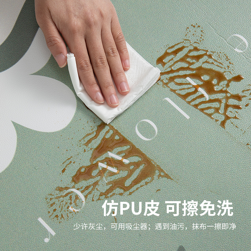 厨房地垫防滑防油可擦免洗pvc防水耐脏地毯2025新款家用满铺地垫 - 图0