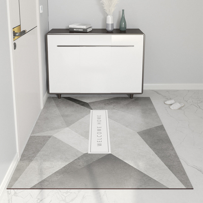 现代简约入户门地垫防滑可擦洗pvc皮革家用轻奢玄关进门口可裁剪,淘宝优惠券,粉丝福利购,淘宝优惠卷