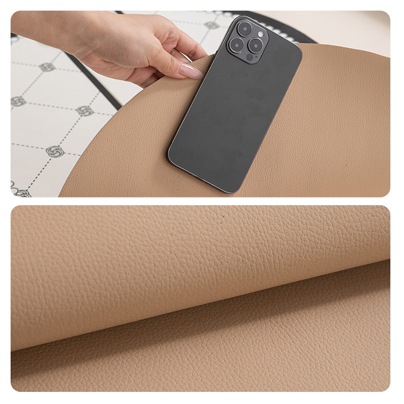 小香风法式浴室地垫吸水速干防滑软皮革洗手台厕所卫生间门口垫子 - 图3