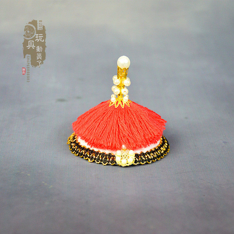 1/6古代官帽康熙乾隆朝冠皇帝帽子12寸兵人顶戴花翎朝廷帽子模型,淘宝优惠券,粉丝福利购,淘宝优惠卷