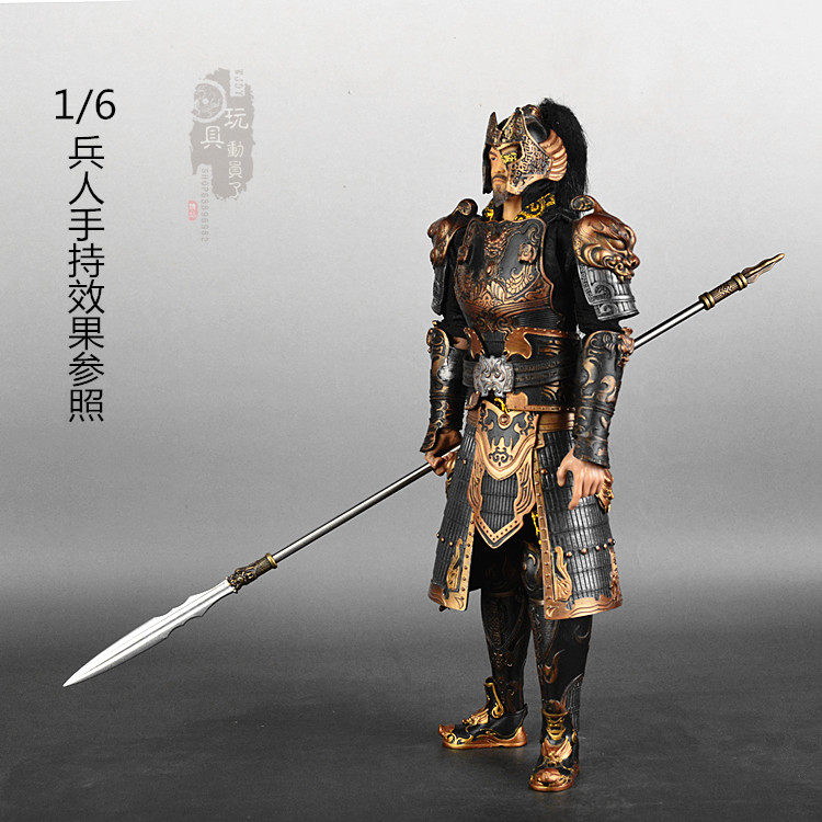 1/6微缩古兵器 张辽钩镰枪麻扎刀龙胆亮银破阵枪12寸兵人武器模型,淘宝优惠券,粉丝福利购,淘宝优惠卷