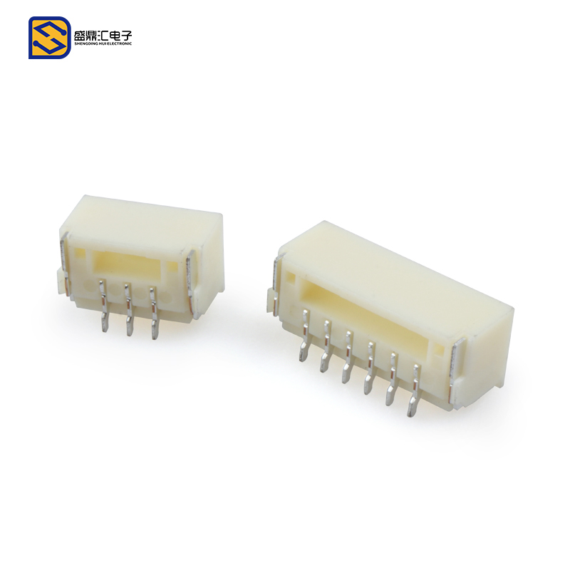 GH1.25 2P/3/4/5/6/7/8/10P立贴 1.25mm间距连接器带扣带锁接插件 - 图1