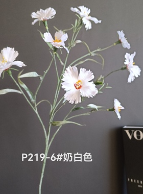 仿真花五彩石竹花彩蝶花洛阳花十样锦家居样板间婚庆摄影装饰批发