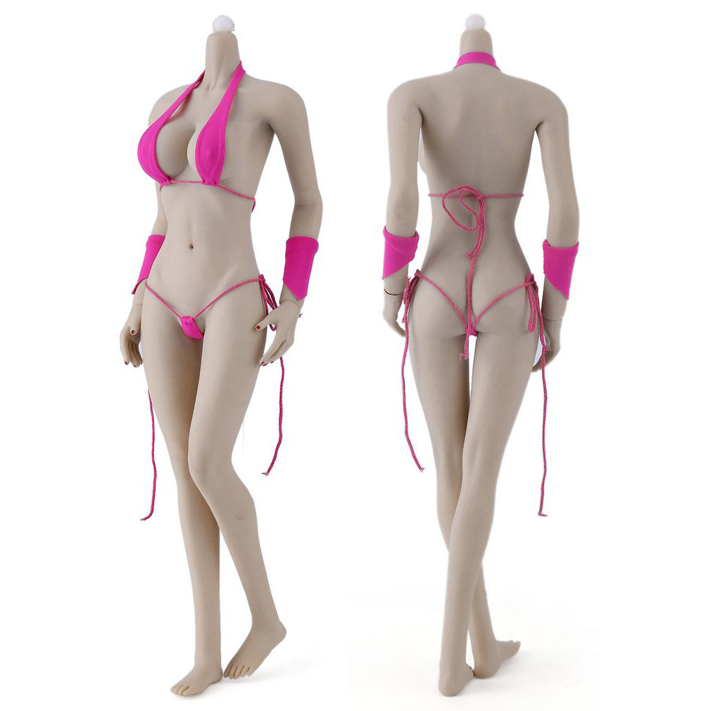 现货1/6兵人包胶女素体岚欧美女素体 新体型1/6拆脚连脚 素体模型