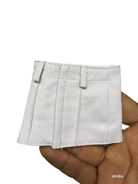 White 12-inch female soldier costume suitable for rubberized leather jacket