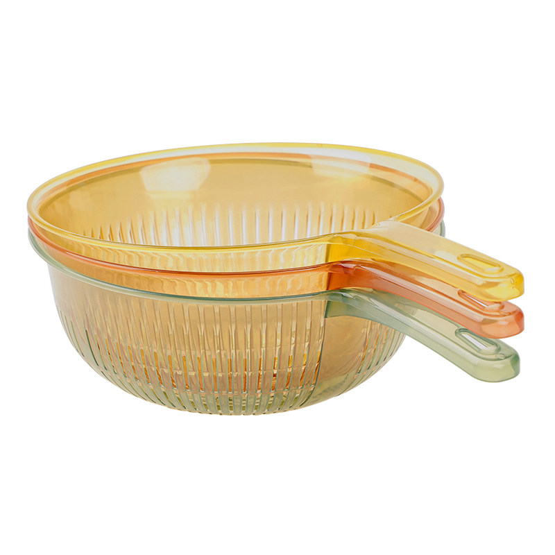 厨房沥水篮透明塑料滤水筛带手柄洗菜篮水果清洗篮食物残渣过滤篮,淘宝优惠券,粉丝福利购,淘宝优惠卷