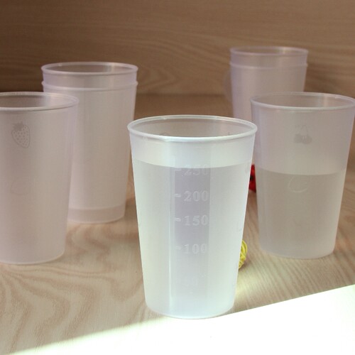 唯真百货 塑料杯透明杯儿童喝水杯子饮料果汁杯广告杯医院杯 - 图0