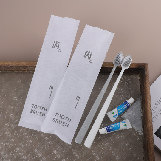 酒店一次性牙具宾馆客房牙刷牙膏二合一洗漱一次性高档用品包邮