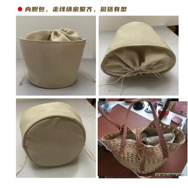 Inner liner bag drawstring pocket fabric inner support pack