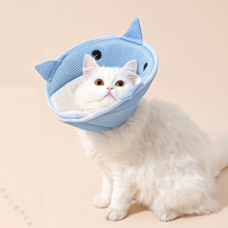伊丽莎白圈猫咪小型犬绝育项圈伊利沙白防舔脖圈狗颈圈透气软头套,淘宝优惠券,粉丝福利购,淘宝优惠卷