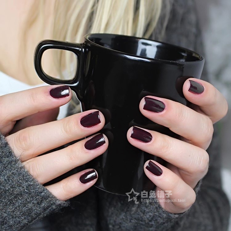 美国ESSIE指甲油 印度咖啡 黑樱桃暮光红黑显白 车厘子WICKED 249 - 图1