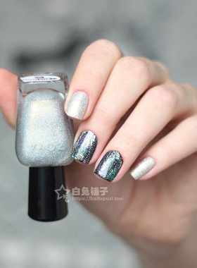 ZOYA10free极光细银闪指甲油