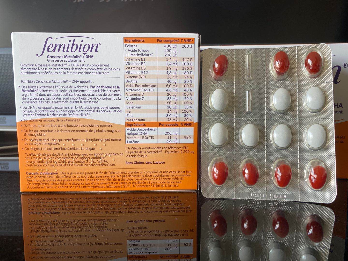 MERCK 2 segment vitamin + folic acid + DHA