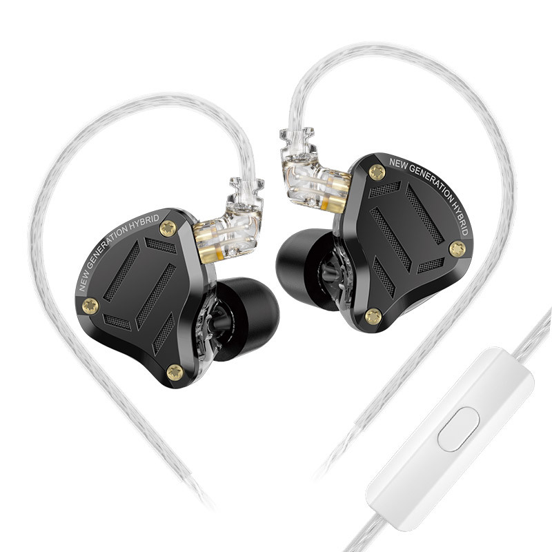 KZ ZS10 PRO 2圈铁入耳式有线带麦HIFI发烧耳机可调音游戏直播