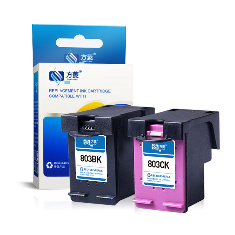 方菱惠普803黑色彩色打印机墨盒 方菱数码墨盒