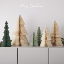 Christmas decorations Christmas tree swing pieces Desktop Placement 2023 new Christmas origami Decorative Scenes Props Shoot