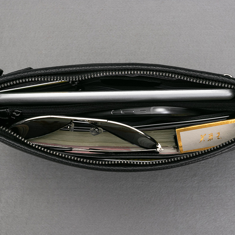 正品卓梵阿玛尼男士软皮手拿包男包 乐淘淘箱包男士包袋