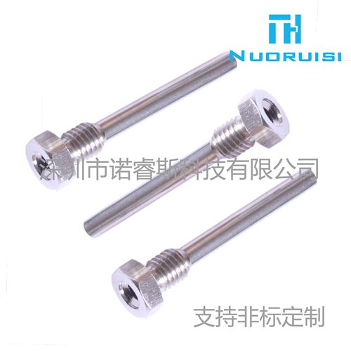 不锈钢M4M5M6 M8 M10 M12螺纹外壳PT100PT1000盲管温度传感器外壳 - 图2
