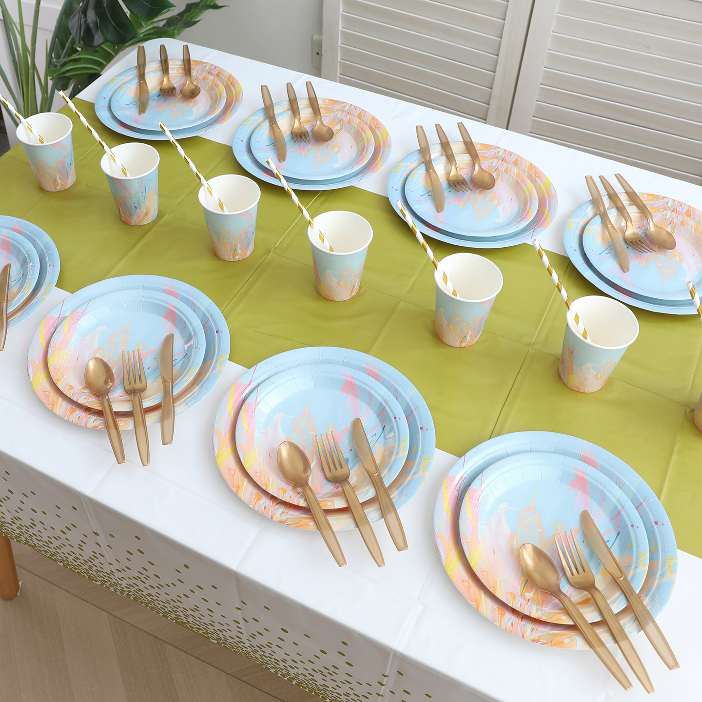 儿童生日一次性纸盘纸杯餐具加厚桌布派对甜品台装饰场景布置套装,淘宝优惠券,粉丝福利购,淘宝优惠卷